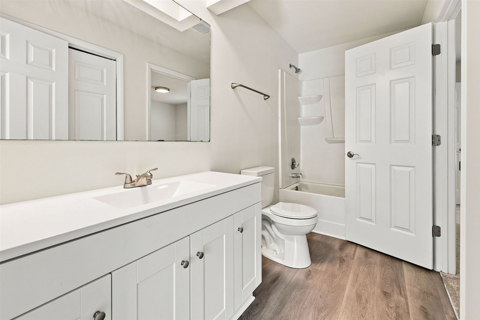Full bath with tub and shower