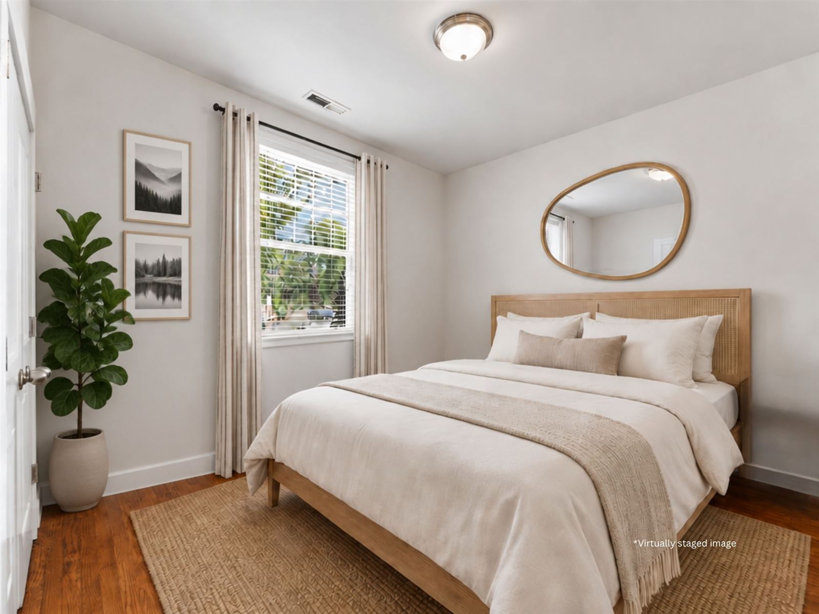 Third bedroom, virtually staged