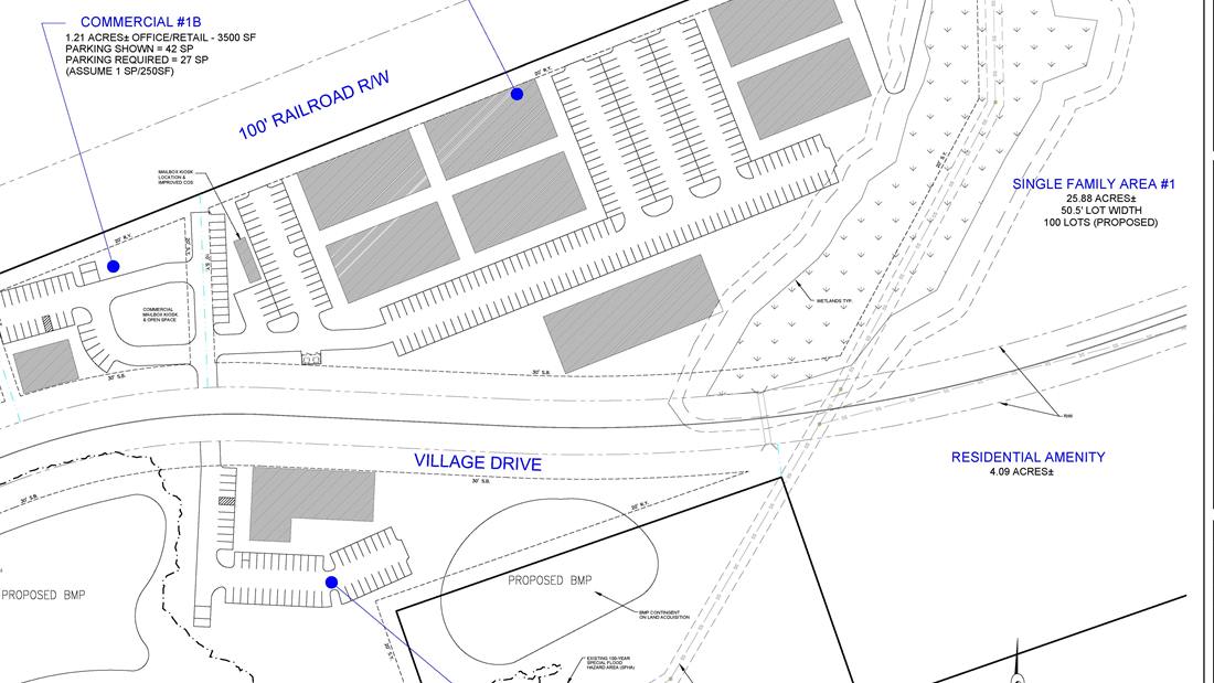 Chester multifamily development land site plan