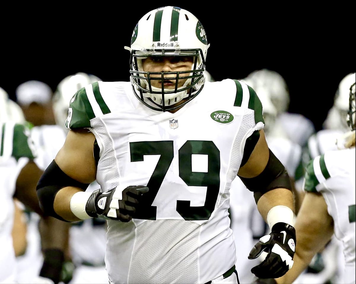 Jeff Shugarts, number 79, taking the field in the NFL
