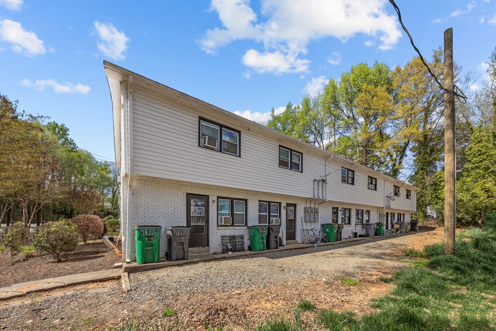 Building side and yard