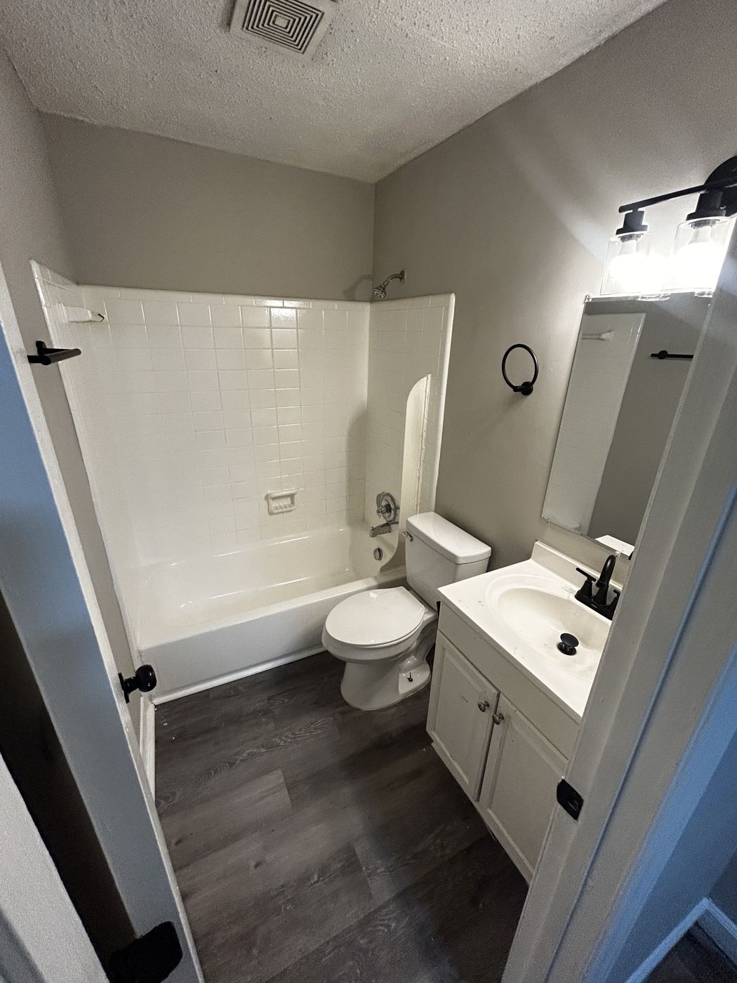 Full bath with tub and shower