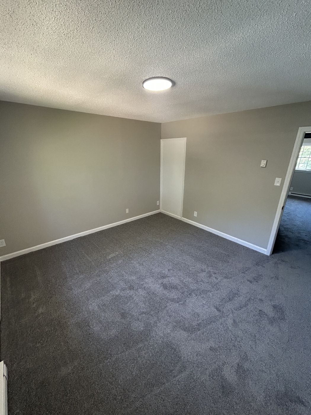 Carpeted bedroom