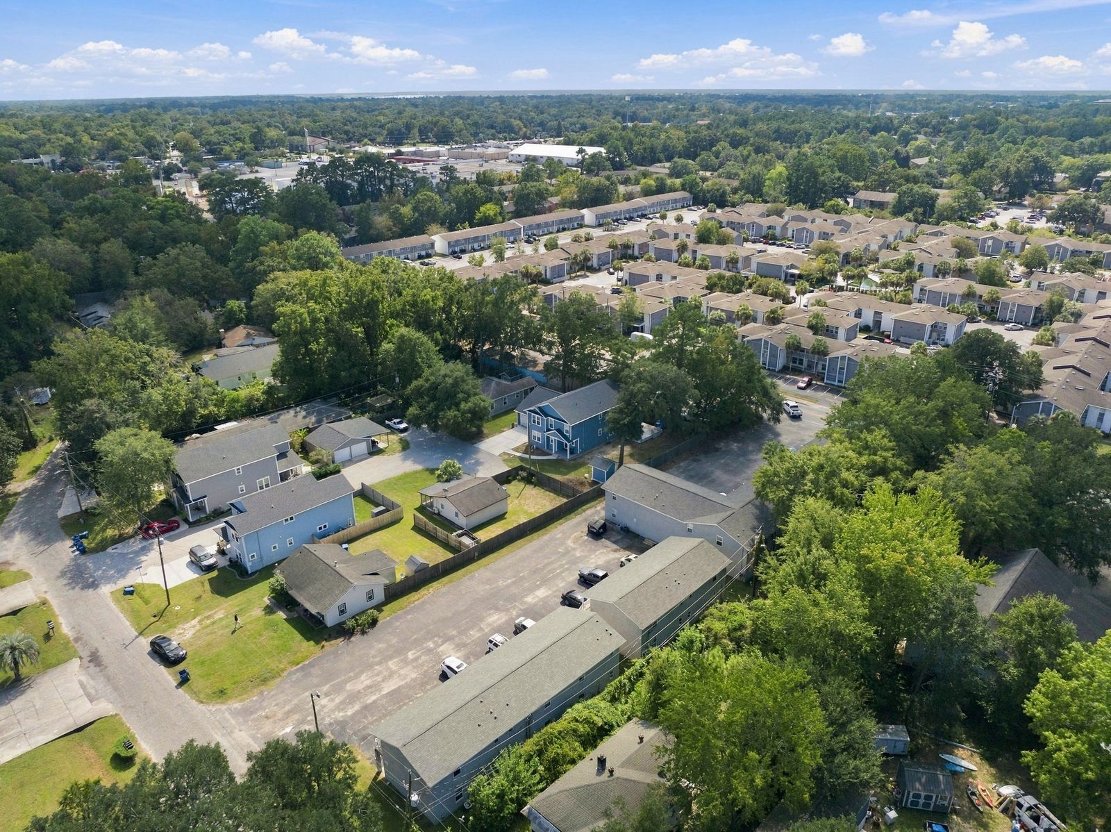 The neighborhood from above